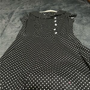 Black and white retro dress